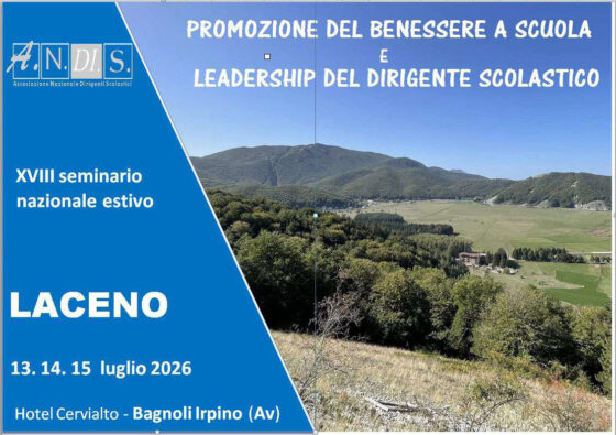 Promozione del benessere a scuola e leadership del Dirigente Scolastico<br> 13-14-15 luglio 2026