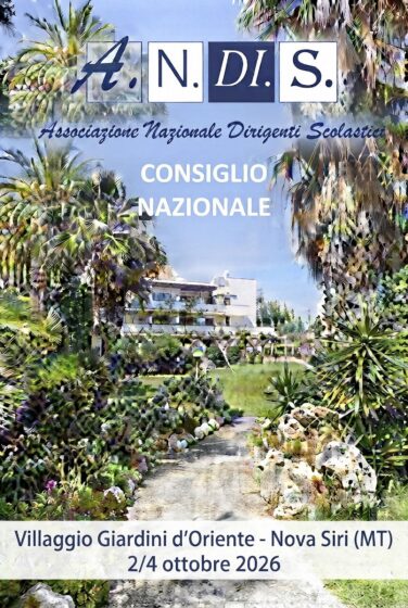 Consiglio Nazionale ANDIS<br> 2/4 ottobre 2026