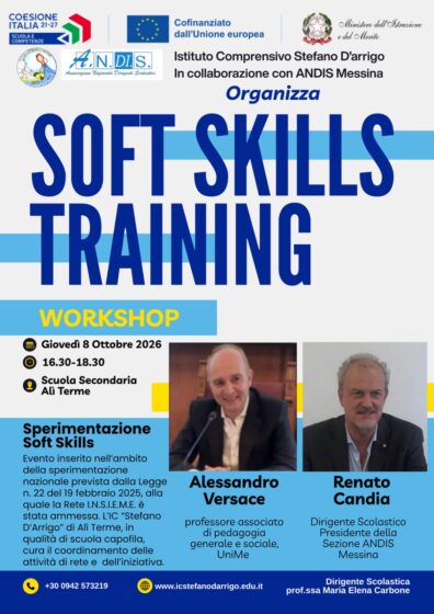Soft Skills Training Workshop<br> 08 ottobre 2026- ore 16,30-18,30